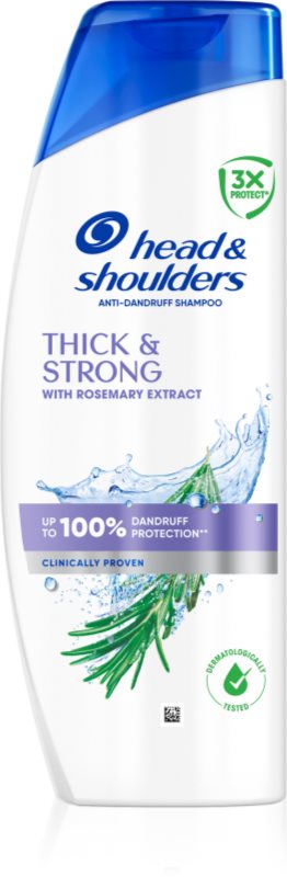 Head & Shoulders Thick & Strong with Rosemary Extract sampon anti-matreata 400 ml
