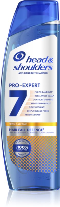 Head & Shoulders Pro-Expert 7 Hair Fall Defense sampon anti-matreata si caderea parului cu cafeina 250 ml