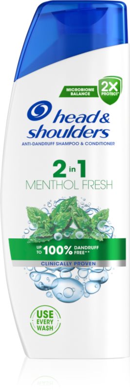 Head & Shoulders Menthol Fresh 2in1 sampon si balsam 2 in 1 anti matreata