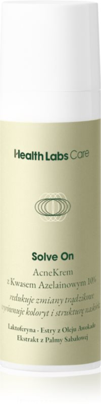 Health Labs Care Solve On cremă pentru față impotriva imperfectiunilor pielii cauzate de acnee 30 ml