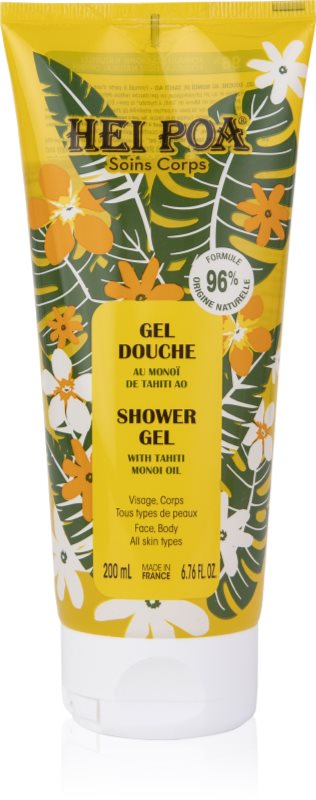 Hei Poa Tahiti Monoi Oil gel de duș 200 ml