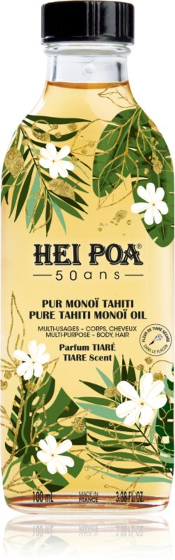 Hei Poa Pure Tahiti Monoï Oil Tiara ulei multifunctional pentru corp si par 100 ml
