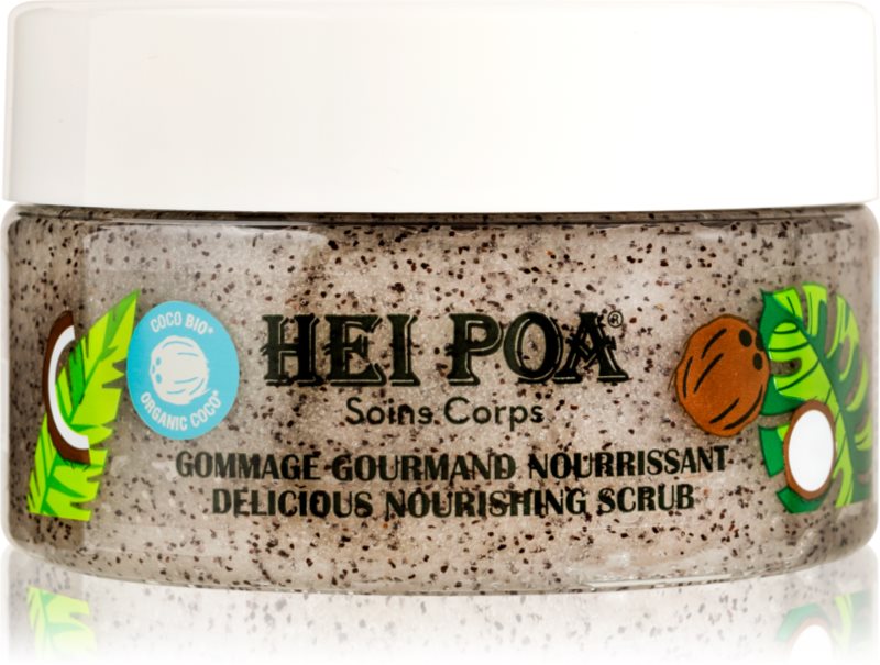 Hei Poa Tahiti Monoi Oil Exfoliant hrănitor pentru corp cu cocos 260 g