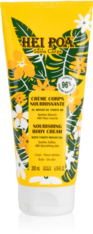 Hei Poa Tahiti Monoi Oil crema de corp nutritiva 200 ml