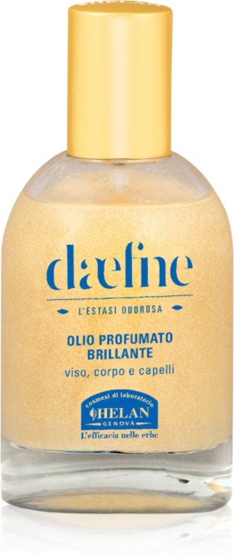 Helan Daefne ulei uscat multifuncțional cu sclipici pentru față, corp și păr 50 ml