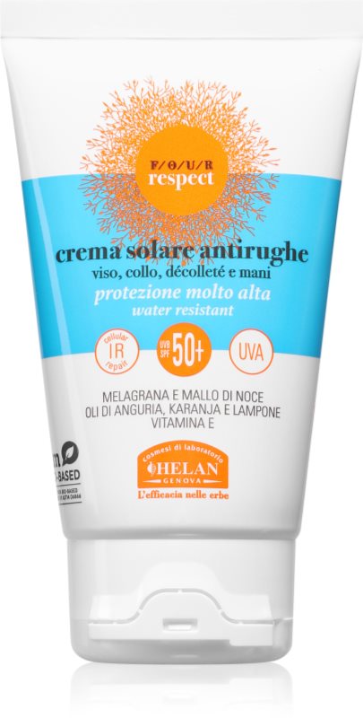 Helan VOGLIA DI SOLE FOUR RESPECT Sun Cream SPF50+ crema anti-rid plaja SPF 50+ 50 ml