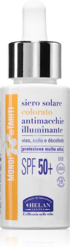 Helan MONOÏ de TAHITI Tinted Sun Serum tonic fluid iluminator SPF 50+ 30 ml