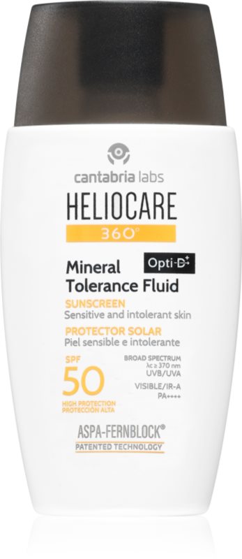 Heliocare 360° Mineral Tolerance Fluid fluid protector cu minerale pentru fata SPF 50 50 ml