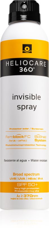 Heliocare 360° spray protector transparent SPF 50+ 200 ml