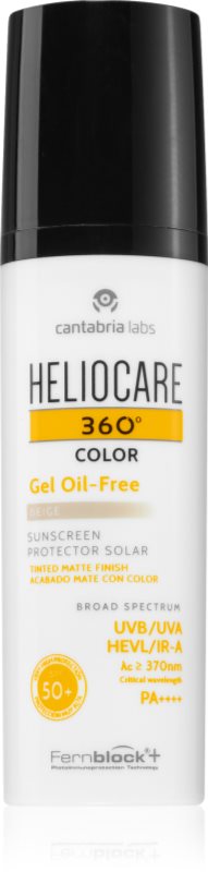 Heliocare 360° Color Gel Oil-Free gel protector nuanțator SPF 50+