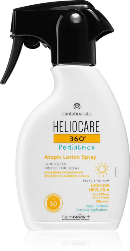Heliocare 360° Pediatrics Atopic Lotion Spray spray pentru protectie solara pentru copii SPF 50 250 ml