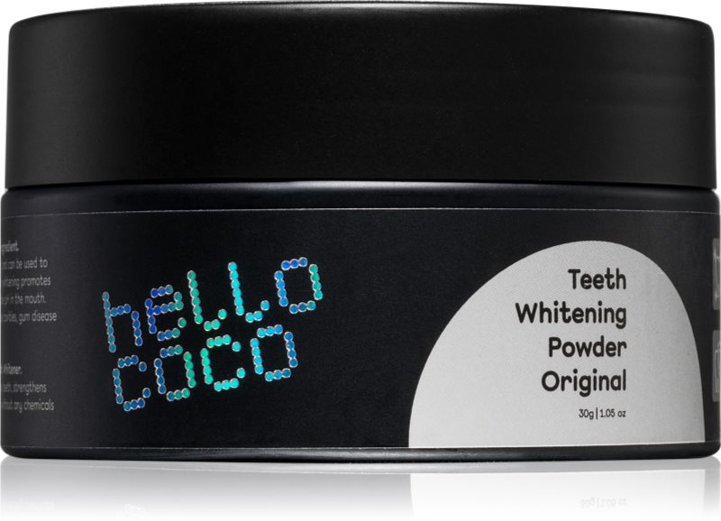 hello coco Original cărbune activ pentru albirea dinților 30 g