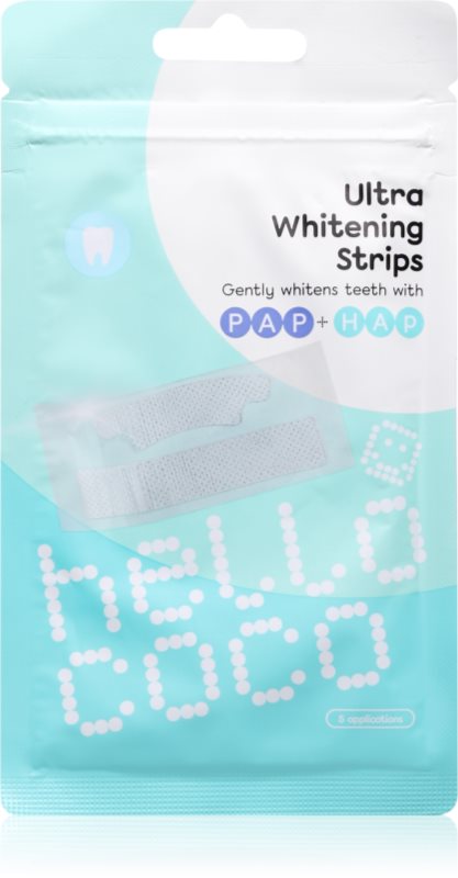 hello coco Ultra Whitening Strips benzi pentru ablirea dintilor 5 buc