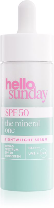 hello sunday the mineral one lightweight serum drops ser cu textura fina SPF 50 30 ml