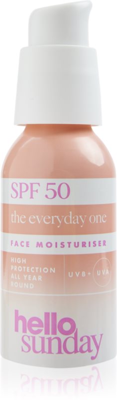 hello sunday the everyday one SPF 50 crema de soare pentru fata 50 ml