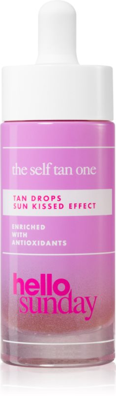 hello sunday the self tan one ser autobronzant pentru fata 30 ml