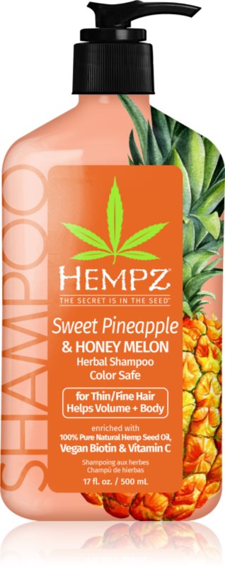 HEMPZ Sweet Pineapple Honey Melon sampon hidratant pentru păr 500 ml