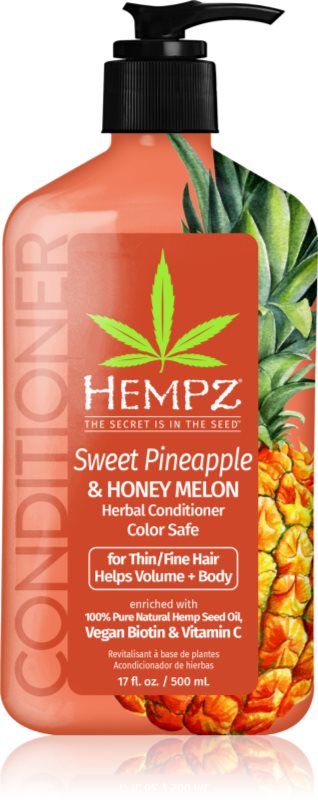 HEMPZ Sweet Pineapple Honey Melon balsam hidratant pentru păr 500 ml