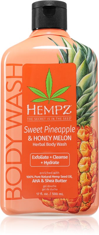 HEMPZ Sweet Pineapple Honey Melon gel de duș pentru corp 500 ml