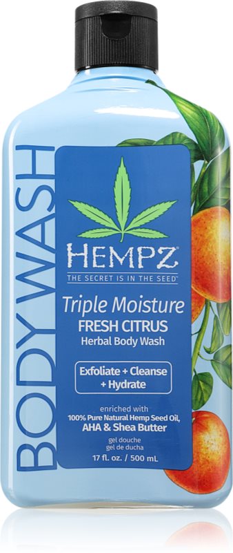 HEMPZ Triple Moisture gel de duș pentru corp 500 ml
