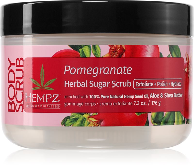HEMPZ Pomegranate exfoliant pentru corp 176 g