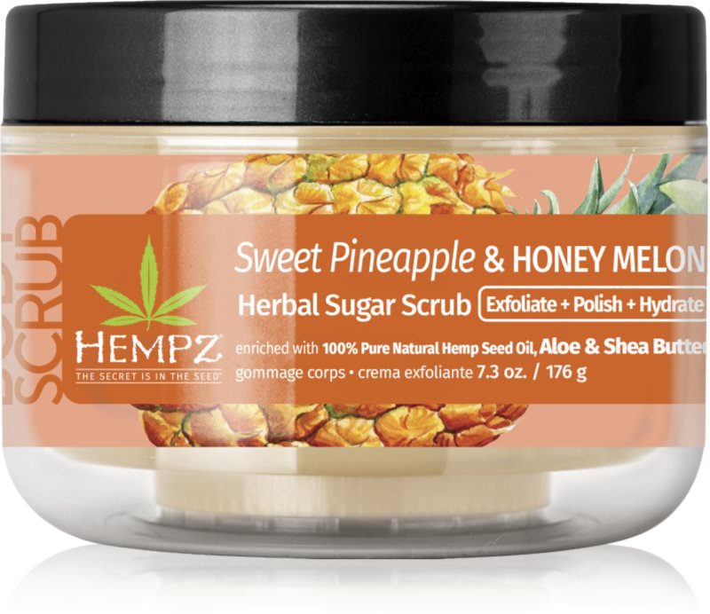 HEMPZ Sweet Pineapple Honey Melon exfoliant pentru corp 176 g