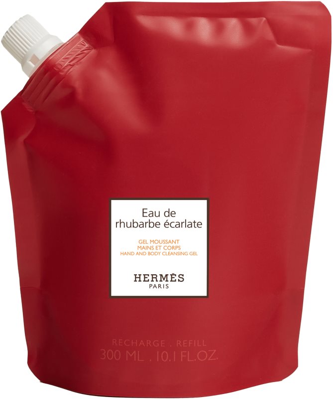 HERMÈS Le Bain Eau de rhubarbe écarlate gel spumant rezervă unisex 300 ml