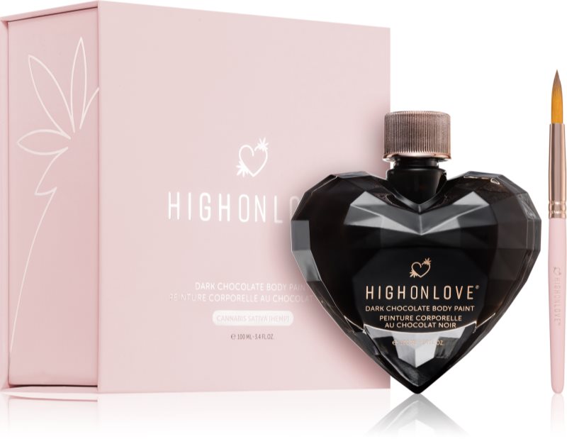 High on Love DARK CHOCOLATE BODY PAINT ciocolată pentru corp 100 ml