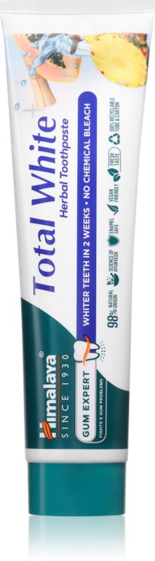 Himalaya Herbals Gum Expert Total White pastă de dinți cu extract din plante cu efect de albire 100 ml
