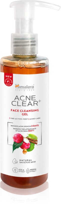 Himalaya Herbals Acne Clear+ Face Cleasing Gel gel de curățare impotriva acneei 200 ml