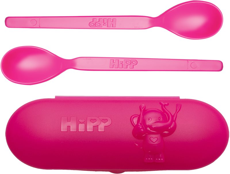 Hipp Spoons Set serviciu de masă pentru călătorii Pink