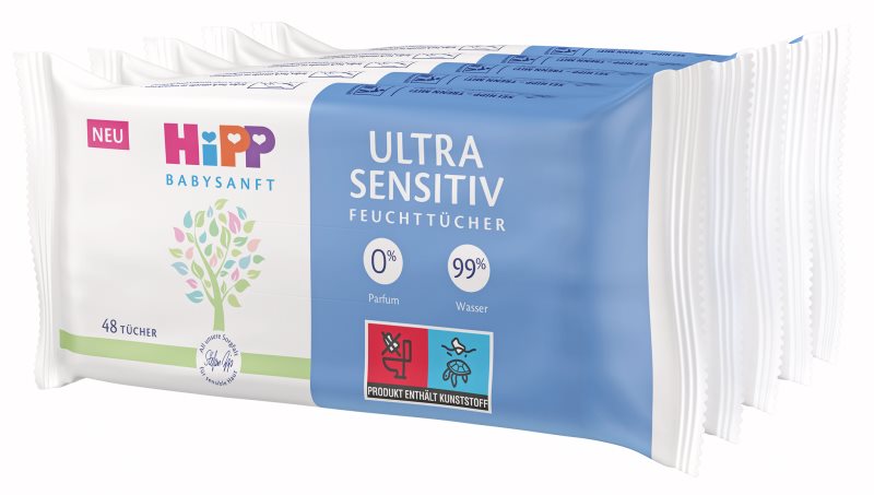 Hipp Babysanft Ultra Sensitive șervețele umede pentru copii 5x48 buc