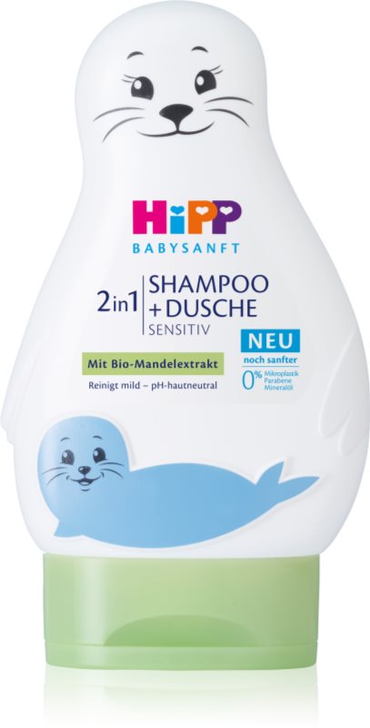 Hipp Babysanft Sensitive sampon pentru copii pentru corp si par Seal 200 ml