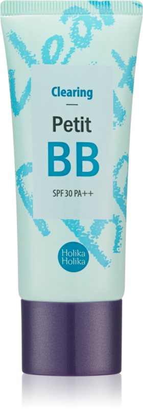 Holika Holika Petit BB Clearing crema BB matifianta pentru tenul gras, predispus la acnee SPF 30 30 ml