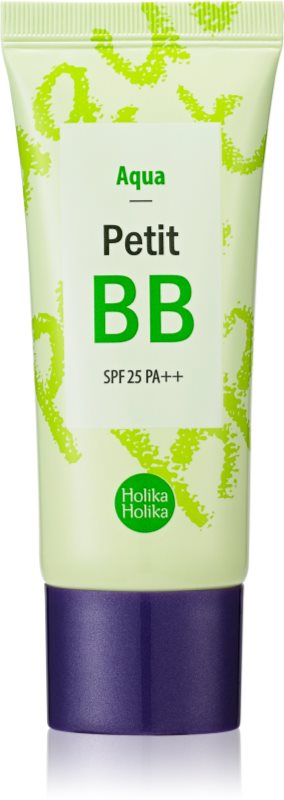Holika Holika Petit BB Aqua cremă BB nuanțatoare pentru piele sensibilă și intolerantă SPF 25 30 ml