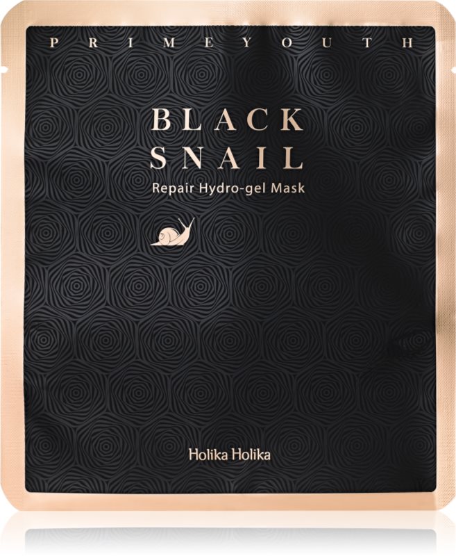 Holika Holika Prime Youth Black Snail mască intensă cu hidrogel 25 g