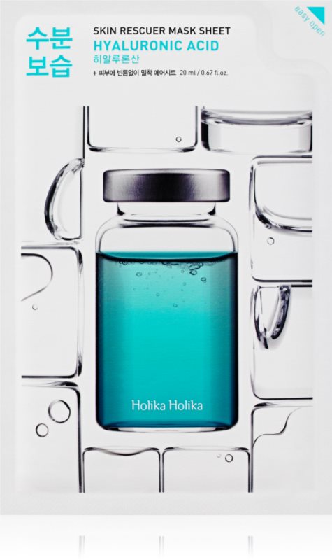 Holika Holika Skin Rescuer Hyaluronic Acid mască textilă hidratantă cu acid hialuronic 20 ml