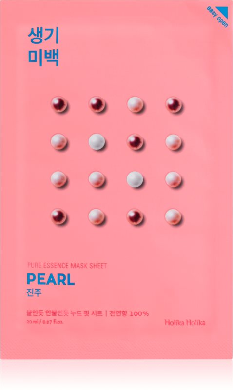 Holika Holika Pure Essence Pearl Masca de celule cu efect lucios 20 ml