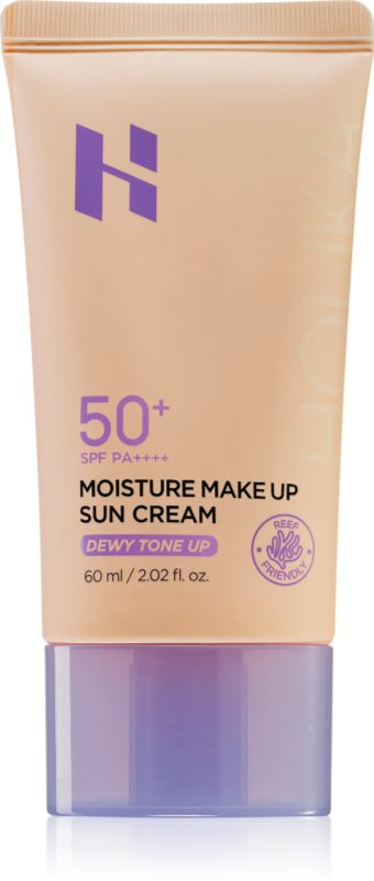 Holika Holika Moisture Make Up Sun Cream crema de fata cu efect de protectie SPF 50+ 60 ml