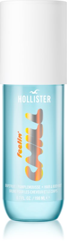 Hollister Feelin' Chill brumă parfumată pentru corp si par pentru femei Grapefruit 198 ml