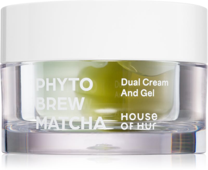 House of Hur Phyto Brew Matcha Dual Cream And Gel cremă de față, pentru hidratare și iluminare dual 50 ml