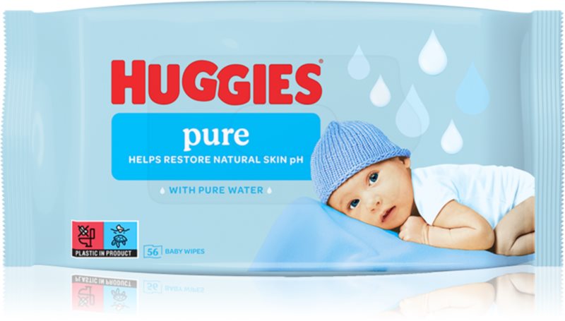 Huggies Pure servetele pentru curatare pentru nou-nascuti si copii 56 buc