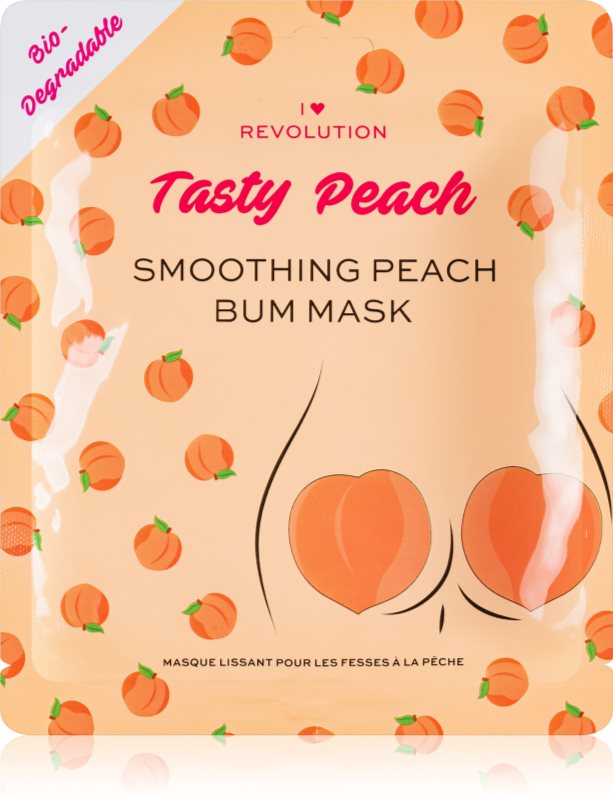 I Heart Revolution Tasty Peach mască intensă cu hidrogel pentru fese si solduri 2 buc