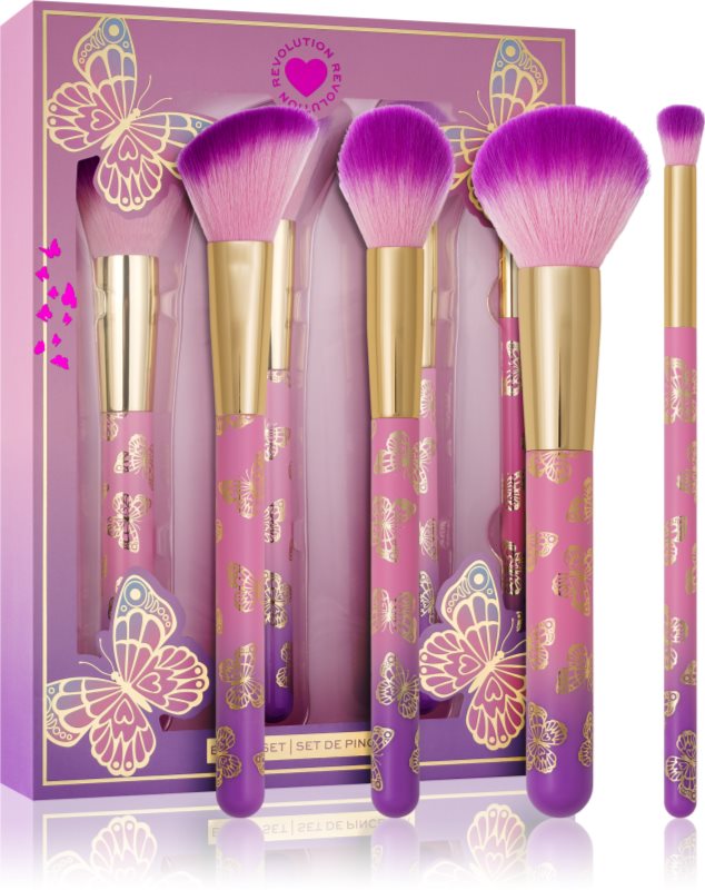 I Heart Revolution Butterfly set perii machiaj