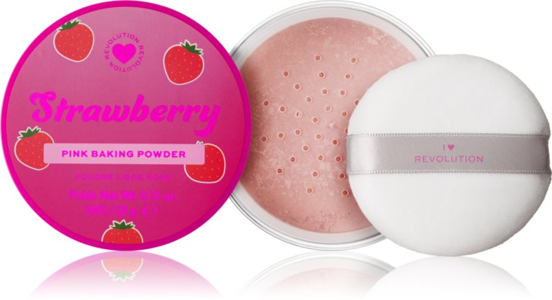 I Heart Revolution Milkshake Strawberry pudra pulbere matifianta culoare 22 g