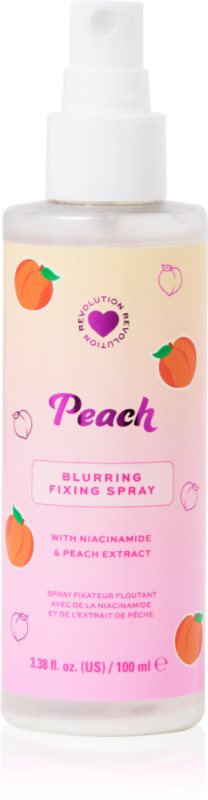 I Heart Revolution Peach Mattifying Fixing Spray spray de fixare si matifiere make-up culoare Peach 100 ml