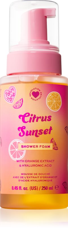 I Heart Revolution Citrus Sunset Shower Foam spumă pentru duș 250 ml