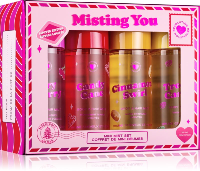 I Heart Revolution Xmas 2025 Mini Mist set set cadou de Crăciun pentru femei