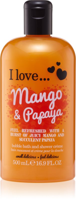 I Love Mango & Papaya cremă de duș și baie 500 ml