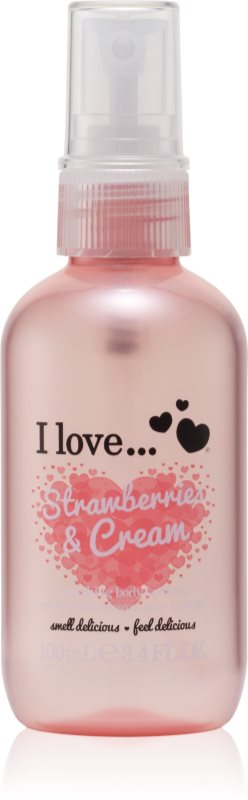I Love Strawberries & Cream spray de corp racoritor 100 ml